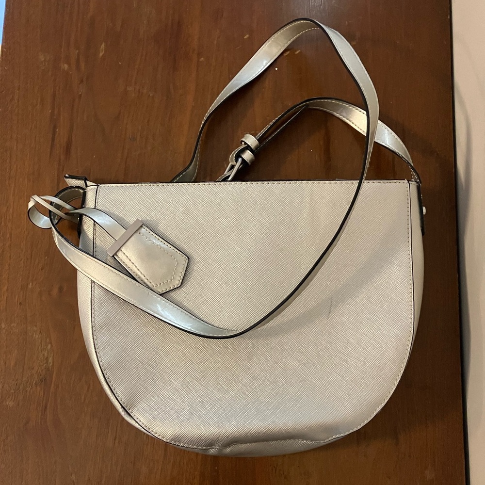 Elegant Silver Shoulder Bag